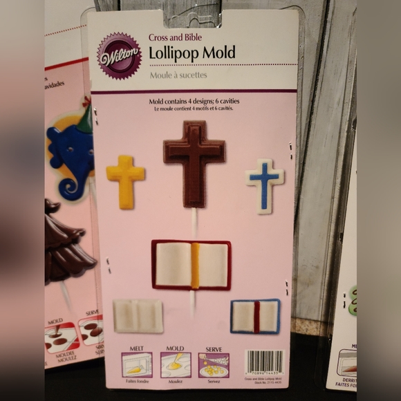 Lollipop form molds for Chocolate, NWT bundle set of 5 - Picture 4 of 12